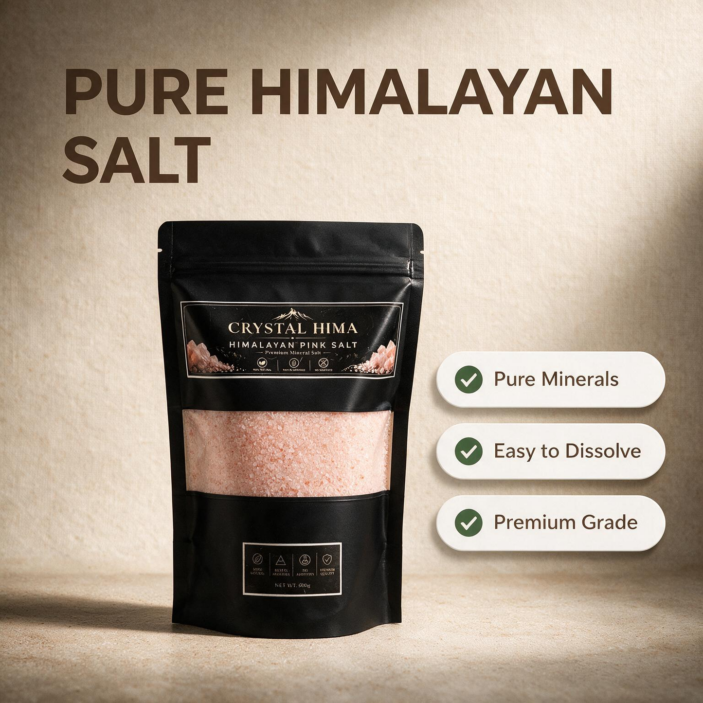 Crystal Hima Pure Himalayan Pink Salt